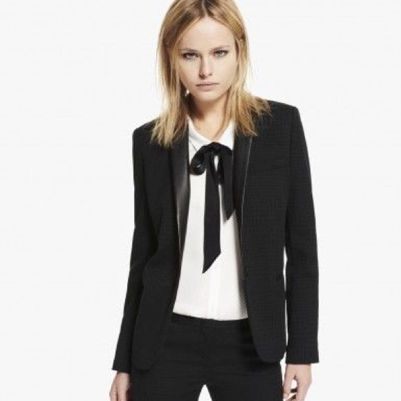 The Kooples Jackets & Blazers - The Kooples Crocodile jacquard/leather blazer